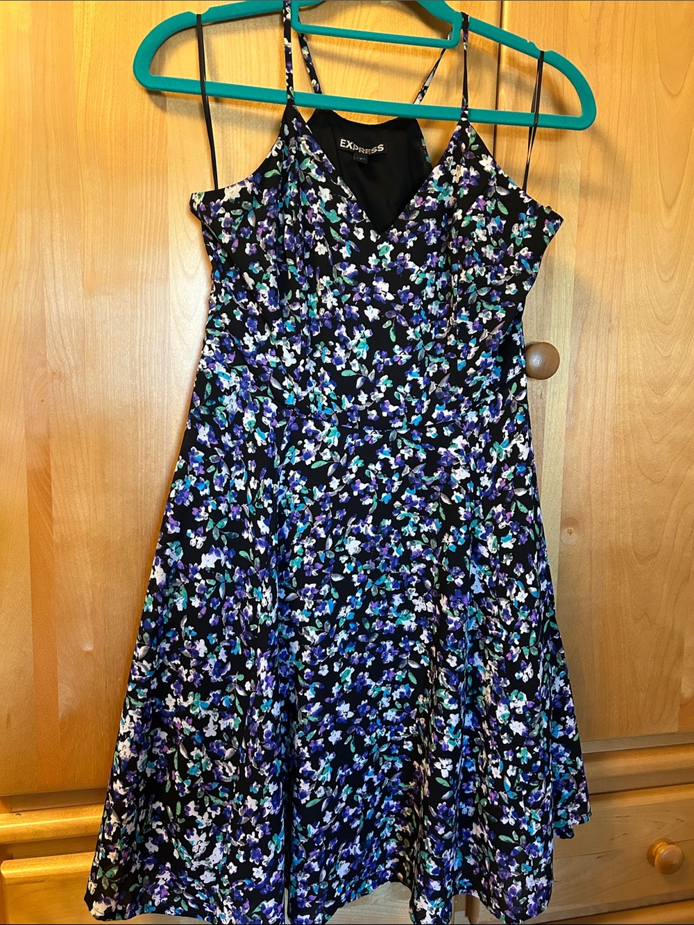 Express Fit and Flare Halter Sundress